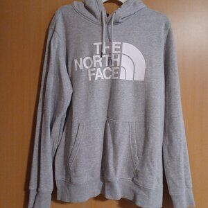 Men's Gray North Face hooded sweater